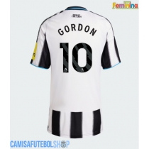 Camisa de time de futebol Newcastle United Anthony Gordon #10 Replicas 1º Equipamento Feminina 2025-26 Manga Curta